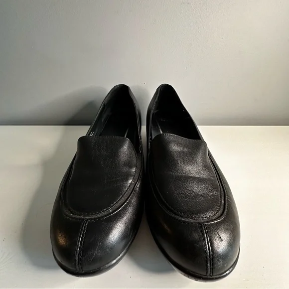 Dansko Shoes Womens Debra Neppa Wedge Loafer Black Leather US9.5 (40) Slip On - Picture 3 of 9